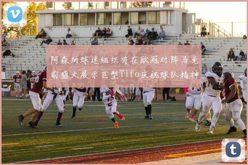 阿森纳球迷组织将在欧冠对阵马竞前盛大展示巨型Tifo庆祝球队精神